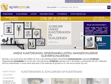 Tablet Screenshot of kunstkopie.nl