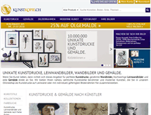 Tablet Screenshot of kunstkopie.ch